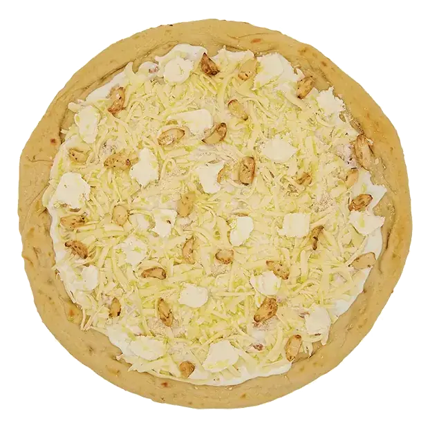 Large White Cheese and Garlic Pizza Packaged