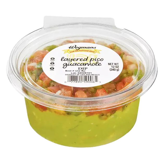 Layered Pico Guacamole Dip