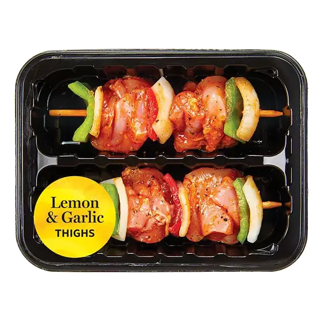 Lemon & Garlic Chicken Thigh Kabob, 2 Pack