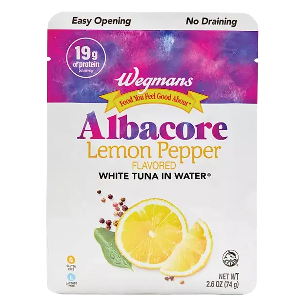 Lemon Pepper Albacore White Tuna, Pouch