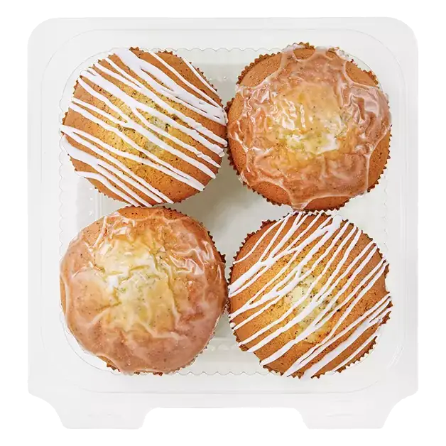 Lemon Poppy Muffin, 4 Pack