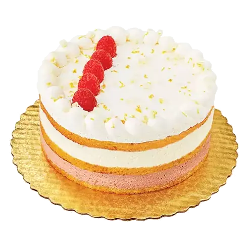 Lemon Raspberry 3 Layer Cake