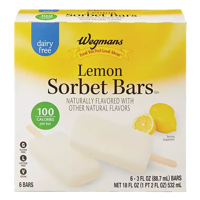 Lemon Sorbet Bars, 6 Count