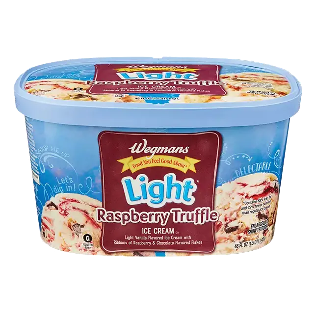 Light* Raspberry Truffle Ice Cream