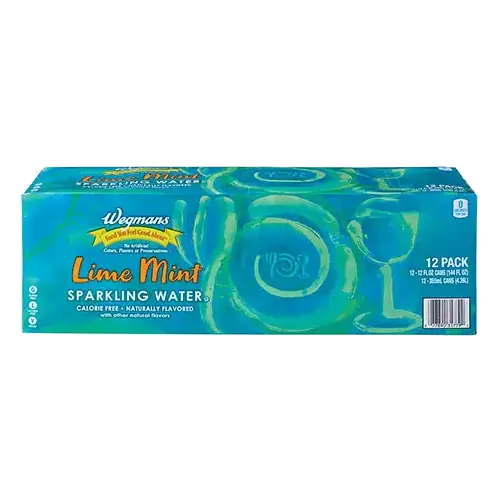 Lime Mint Sparkling Water, 12 Pack Cans