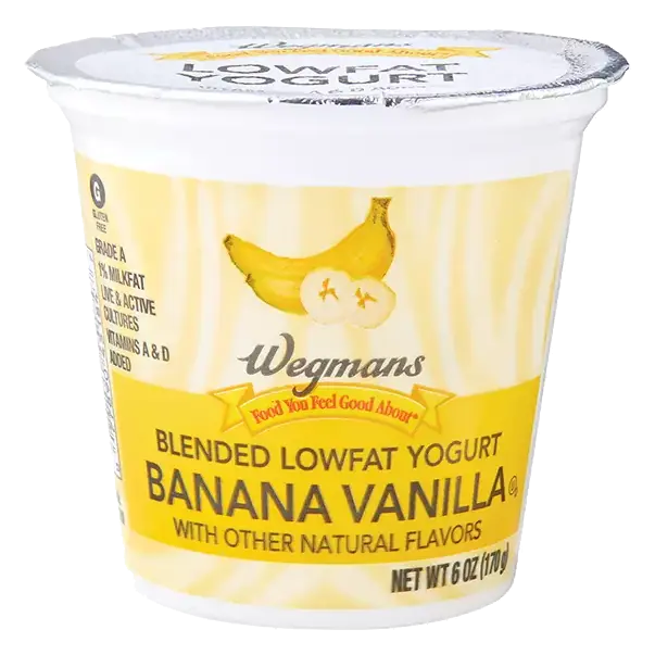 Lowfat Blended Banana Vanilla Yogurt