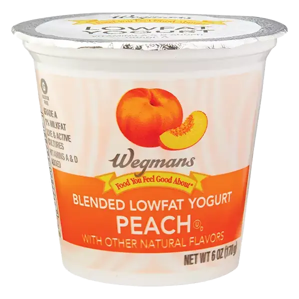 Lowfat Blended Peach Yogurt