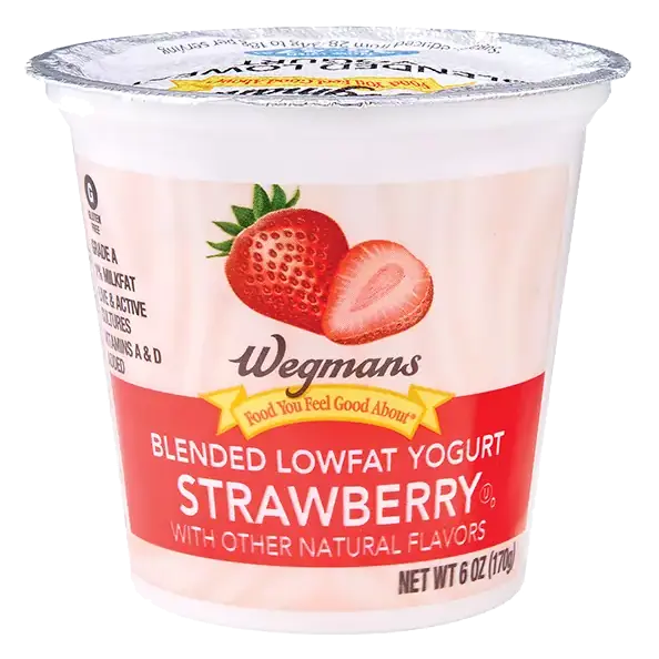 Lowfat Blended Strawberry Yogurt