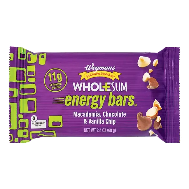 Macadamia, Chocolate & Vanilla Chip Wholesum Energy Bar