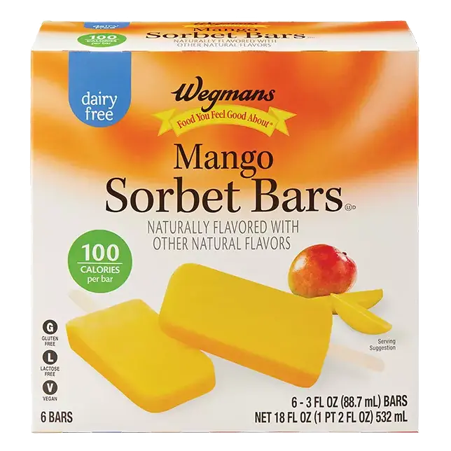 Mango Sorbet Bars, 6 Count