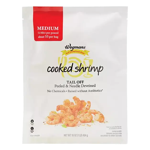 Medium Cooked Tail Off, Peeled & Deveined Shrimp Frozen