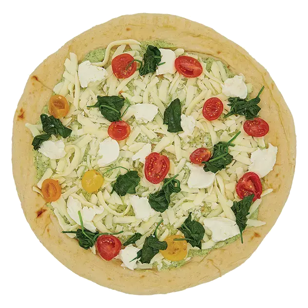 Medium Pesto, Tomato & Spinach Pizza Packaged