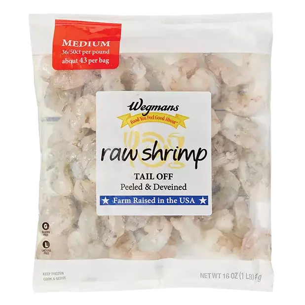 Medium Raw Tail Off, Peeled & Deveined Shrimp