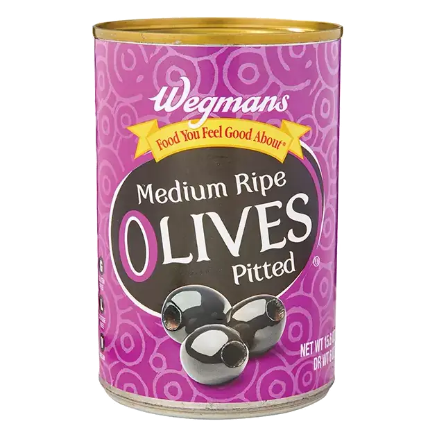 Medium Ripe Pitted Black Olives