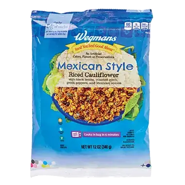 Mexican Style Riced Cauliflower with Black Beans