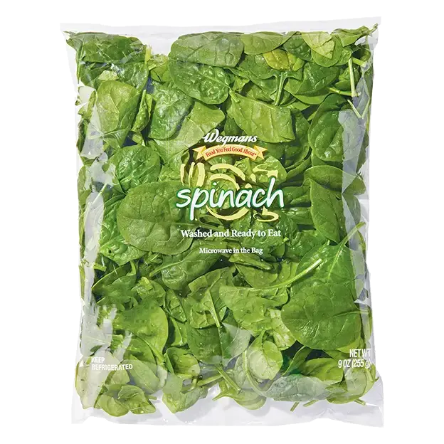 Microwavable Spinach