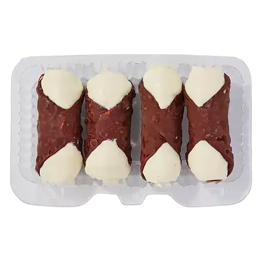 Mini Cheese Filled Chocolate Covered Cannolis, 4pk
