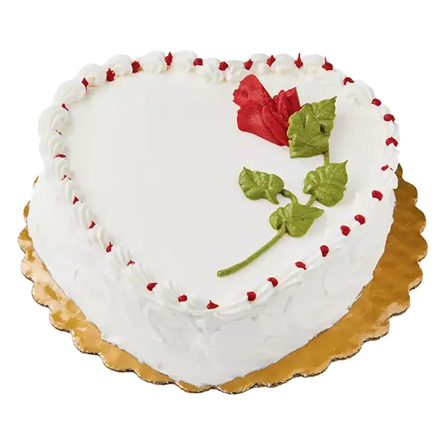 Mini Gold Heart Cake