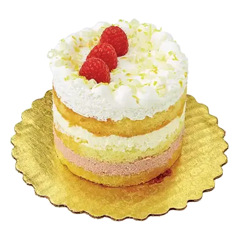 Mini Lemon Raspberry 3 Layer Cake