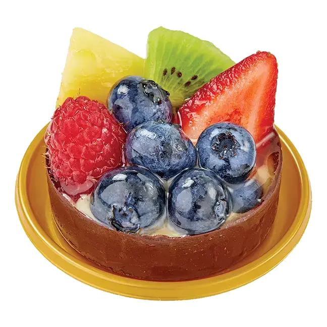 Mini Mixed Fruit Tart with Chocolate Shell