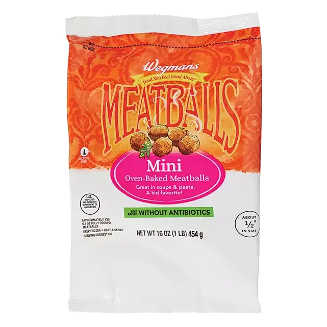 Mini Oven-Baked Meatballs, Beef Raised Without Antibiotics