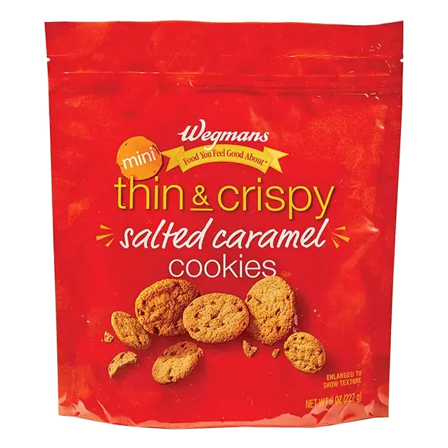 Mini Thin & Crispy Salted Caramel Cookies