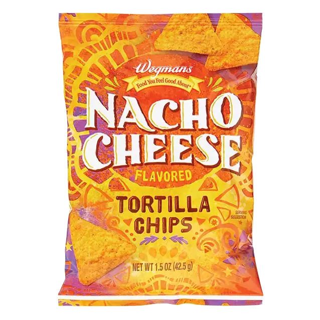 Nacho Cheese Flavored Tortilla Chips