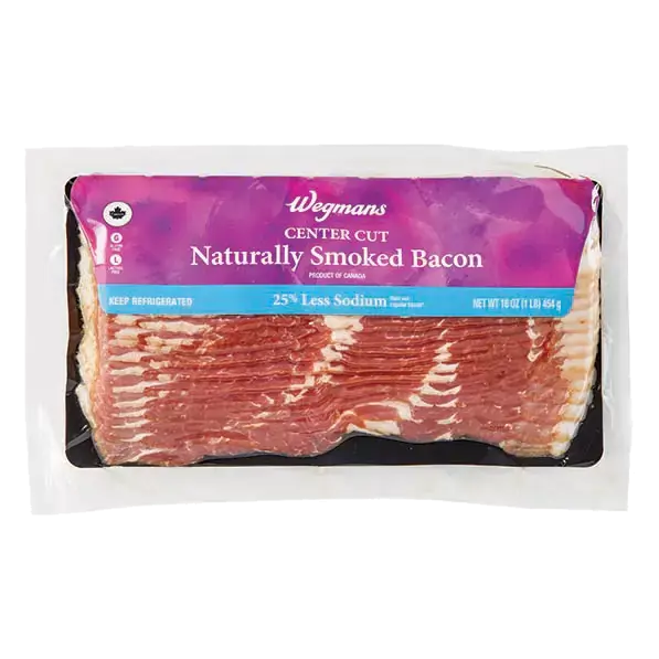 Naturally Smoked Center Cut Bacon, 25% Less Sodium