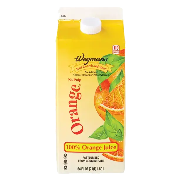 No Pulp Orange Juice From Concentrate