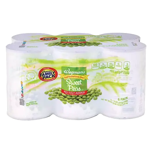 No Salt Added Sweet Peas, 6ct FAMILY PACK