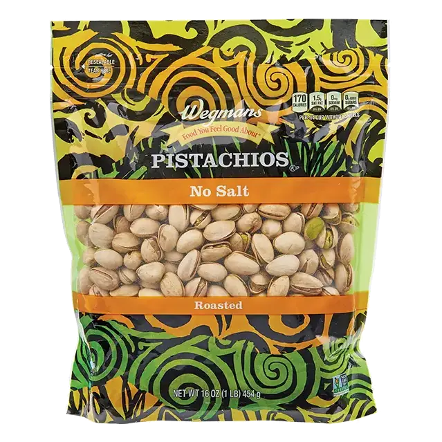 No Salt Roasted Pistachios, In-Shell