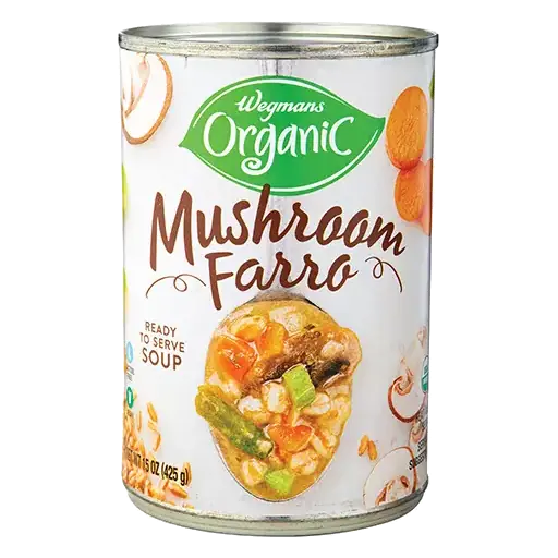 Oganic Mushroom Farro Soup