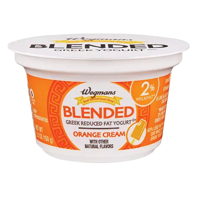 Orange Cream, 2% Greek Blended Reduced Fat Yogurt