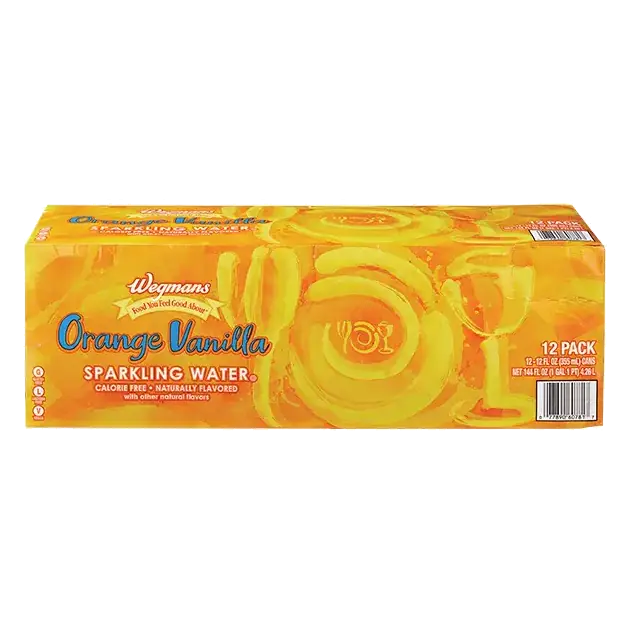 Orange Vanilla Sparkling Water 12 Pack