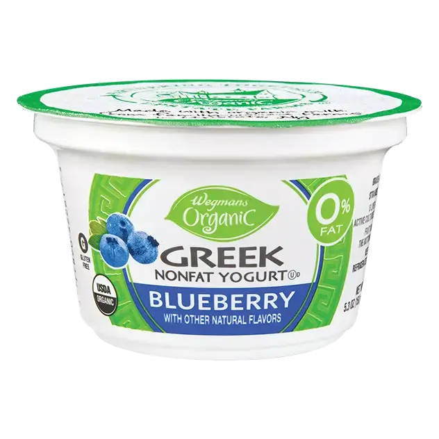 Organic 0% Greek Nonfat Blueberry Yogurt