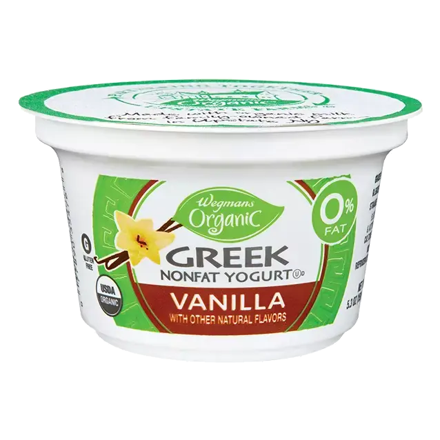 Organic 0% Greek Nonfat Vanilla Yogurt