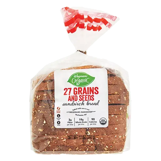 Organic 27 Grains and Seeds Multigrain Bread, Half Loaf