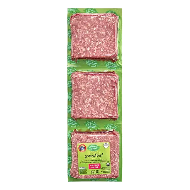 Organic 85/15 Ground Beef, Family Pack