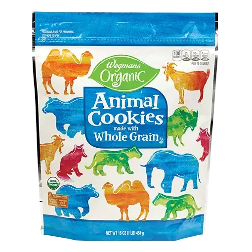 Organic Animal Cookies made with Whole Grain