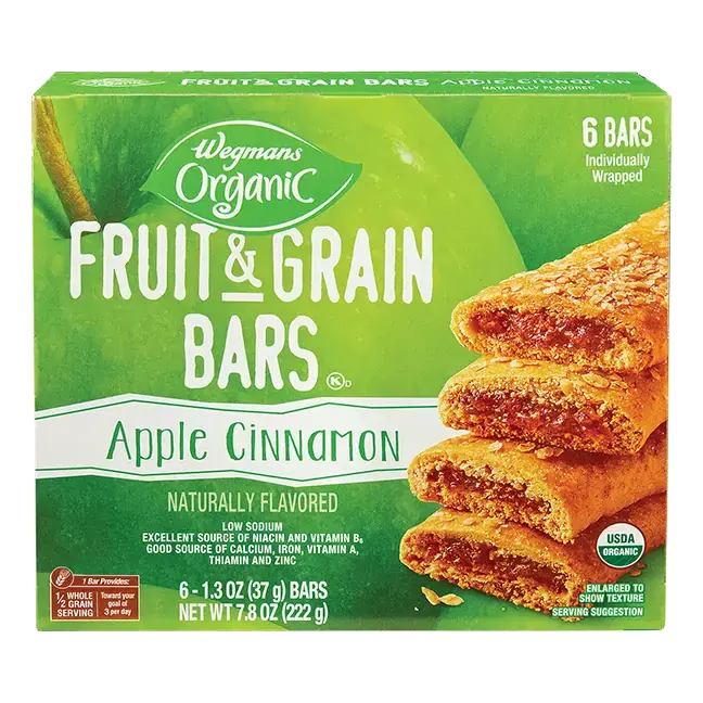 Organic Apple Cinnamon Fruit & Grain Bars, 6 Count