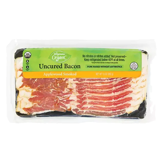 Organic Applewood Smoked Uncured Bacon, Raised without Antibiotics