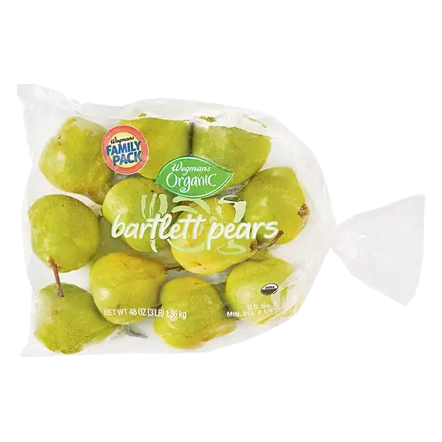 Organic Bartlett Pears, Bagged, FAMILY PACK