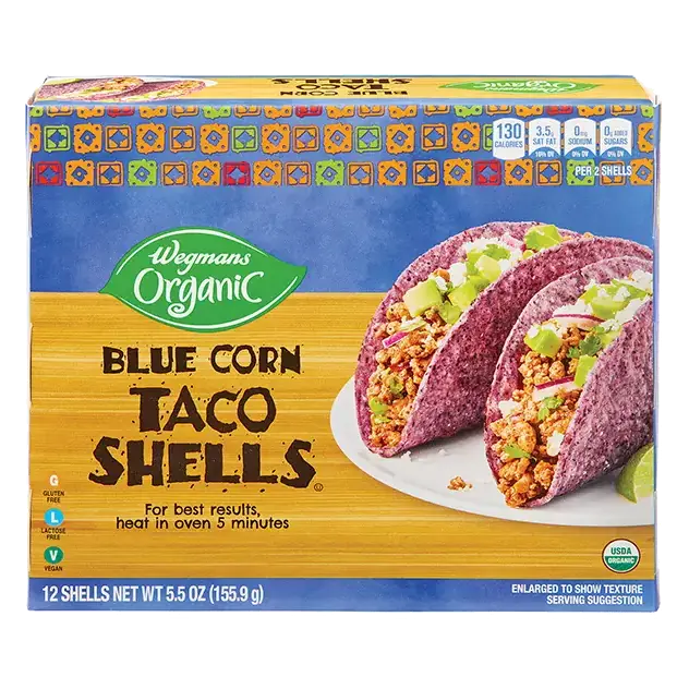 Organic Blue Taco Shells, 12 Shells