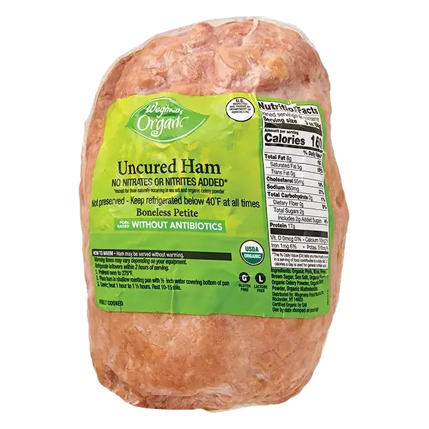 Organic Boneless Petite Uncured Ham