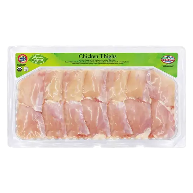Organic Boneless Skinless Chicken Thighs, FAMILY PACK