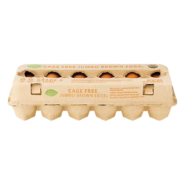 Organic Cage Free Jumbo Brown Eggs, 12 Count