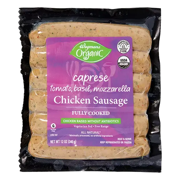 Organic Caprese Chicken Sausage