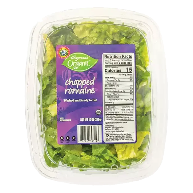Organic Chopped Romaine, FAMILY PACK