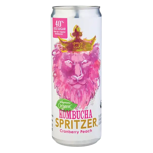 Organic Cranberry Peach Kombucha Spritzer