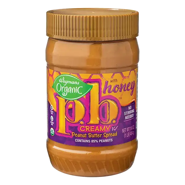 Organic Creamy p.b. Peanut Butter Spread with Honey